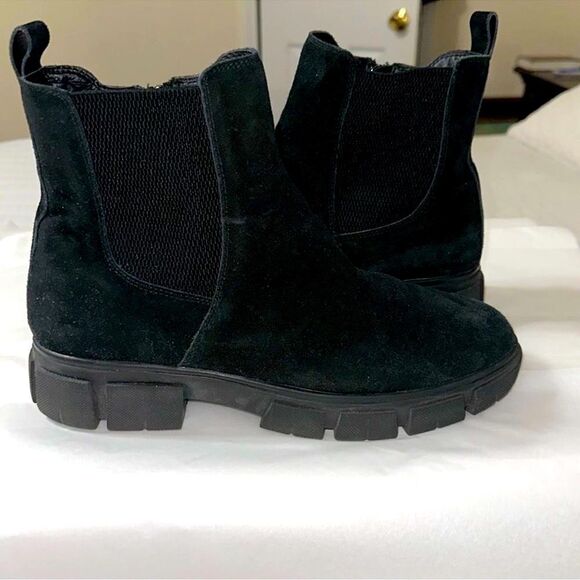 Blondo Shoes - Blondo 11 Posey Black Suede Leather Waterproof Non Skid Rubber Sole Ankle Boots